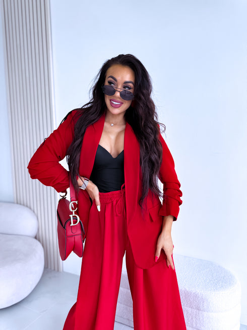 Red, ONE SIZE jacket + red top